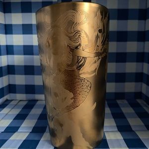 Starbucks 2022 Gold Mermaid Tumbler